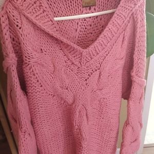 POL soft pink sweater size Medium